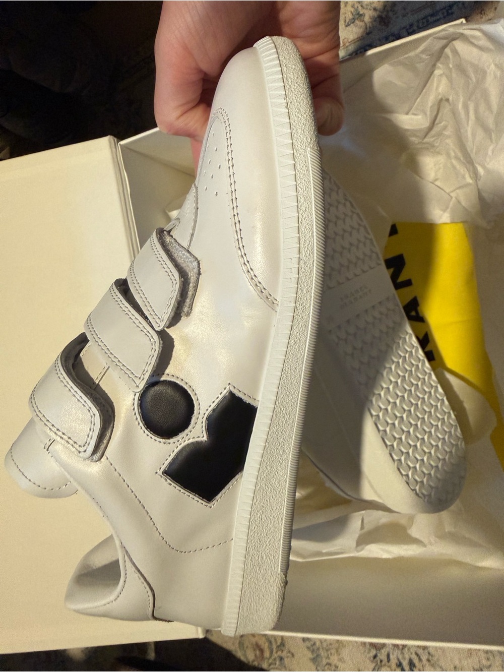 Isabel Marant Beth sneakers - white & black